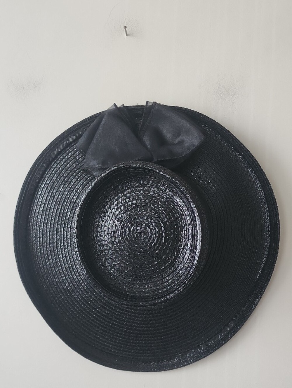 betmar Black Wide-Brim Straw Hat with Bow - Picture 7 of 16